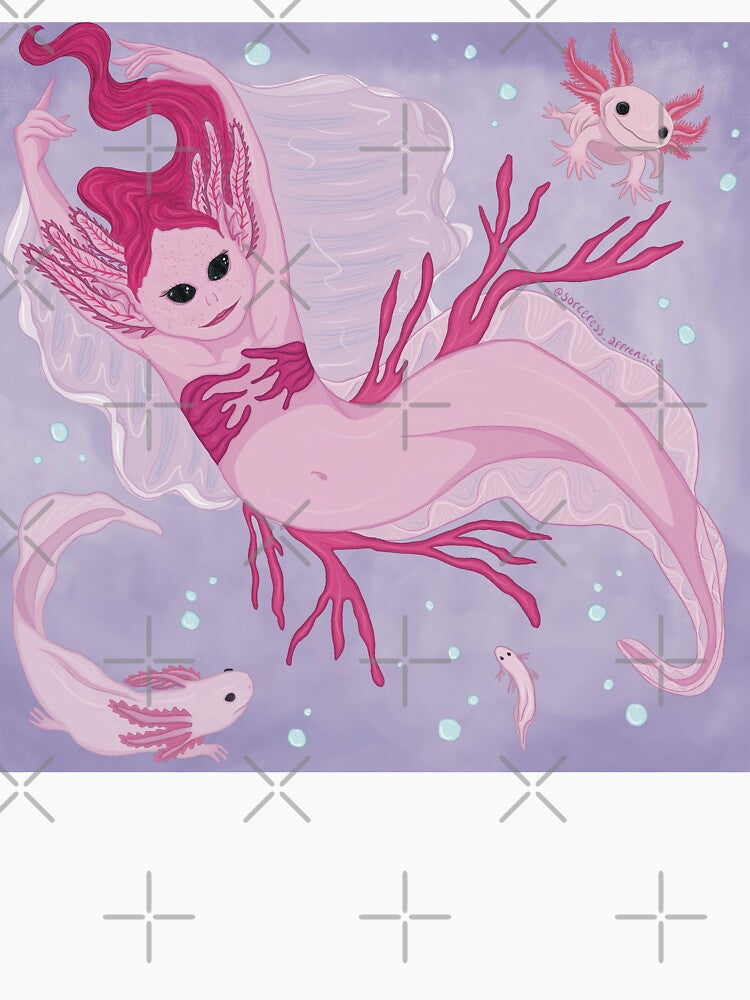 Axolotl mermaid - Mermay 2025 by SorceressApprentice