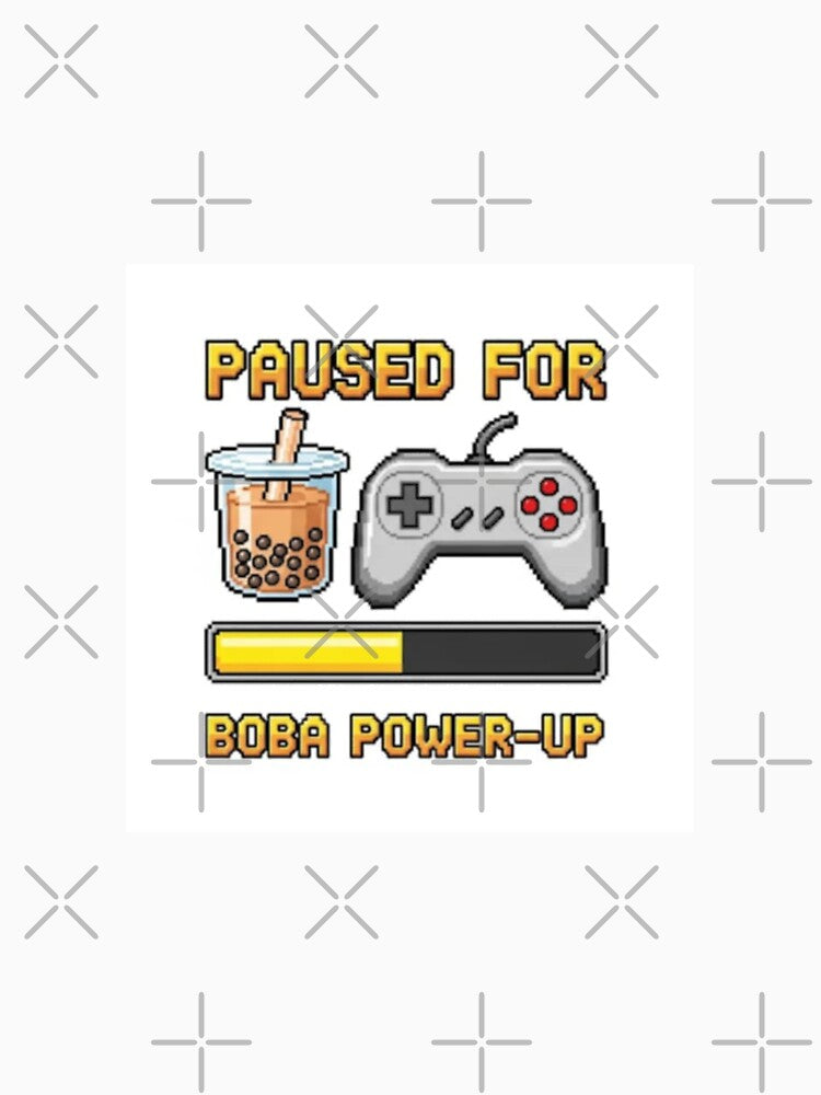 Boba Pixel art retro gaming gamer 8 bit level up food funny prank weird foodie lover by CheeseBlueprint