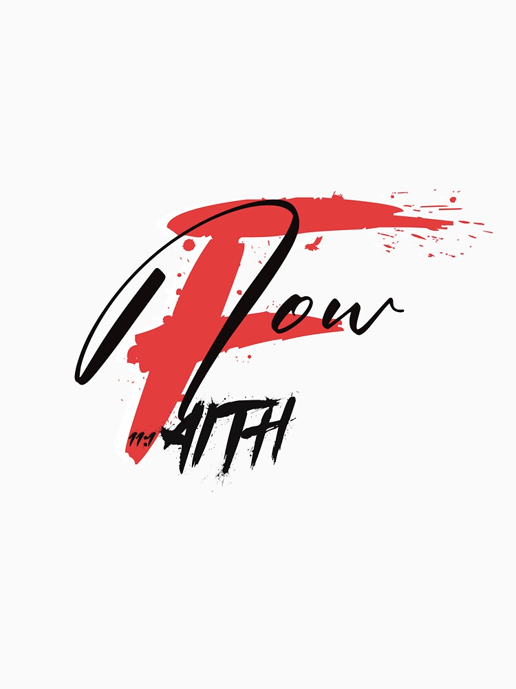 Now Faith Red and Black Graphic by howard2graphix