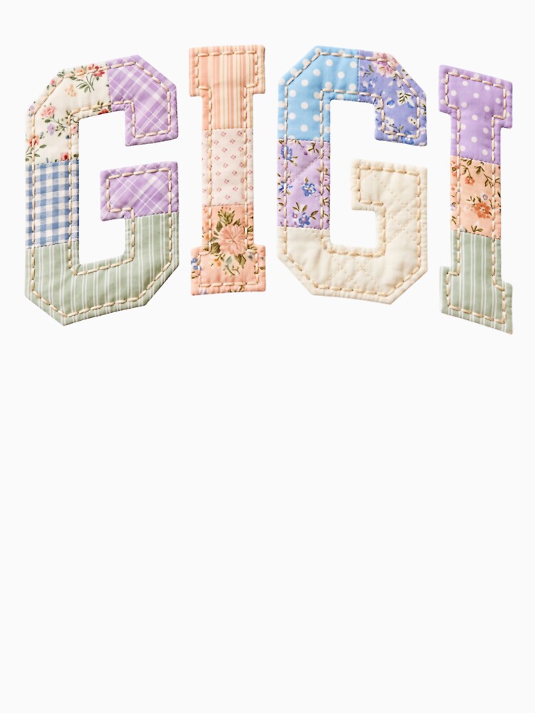 Gigi Shirt Floral Faux Patchwork Vintage Grandma Shirt Cute Nana Gift Retro Flower Gigi Tee Mothers Day Gift for Gigi by LessIsLoud