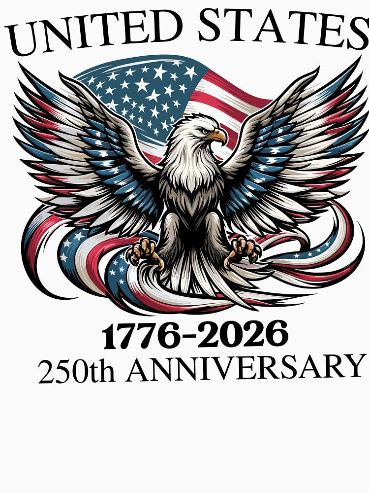United States 1776 250th Anniversary Eagle America USA Flag by jakaun