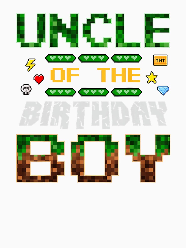 Uncle of the Birthday Boy Pixel Gamer by FGTV2021