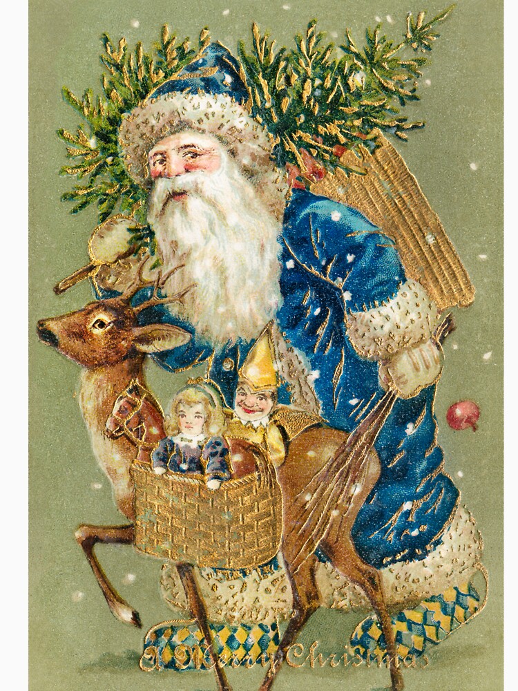 Vintage A Merry Christmas from (ca. 1900s) from The Miriam and Ira D. Wallach Division Of Art by Designedbysm