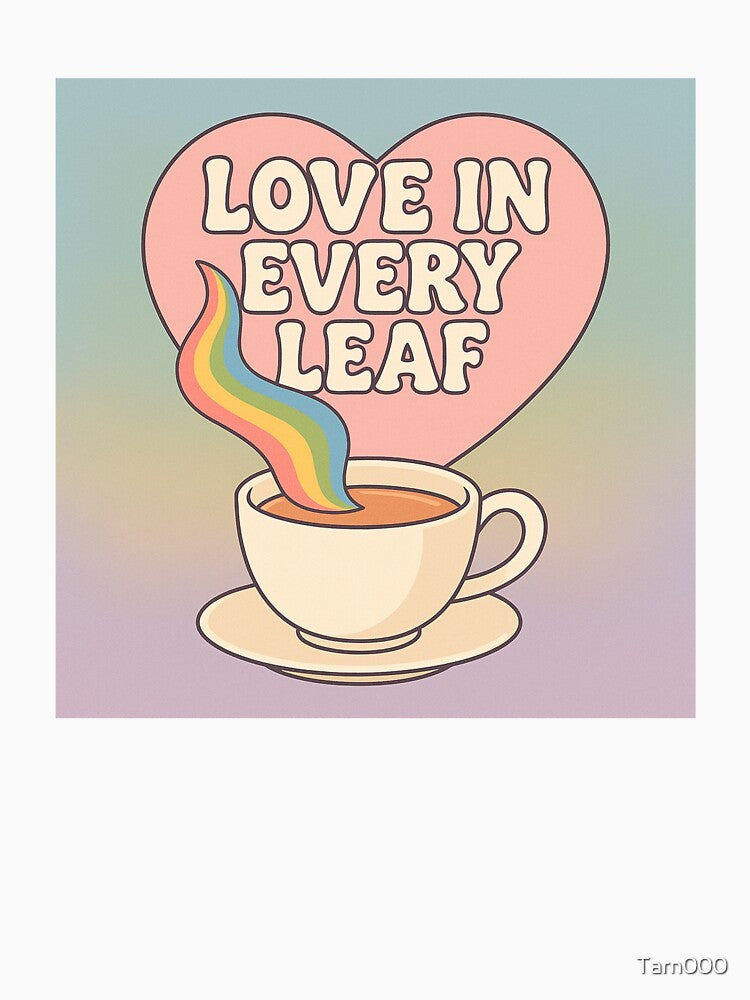 Love in Every Leaf – Rainbow Tea Art for Kind Souls by Tarn
