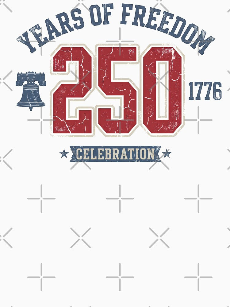 Vintage 250 Years of Freedom 1776 Red White and Blue Patriotic USA 250th Anniversary by Cozy-Old-Pub