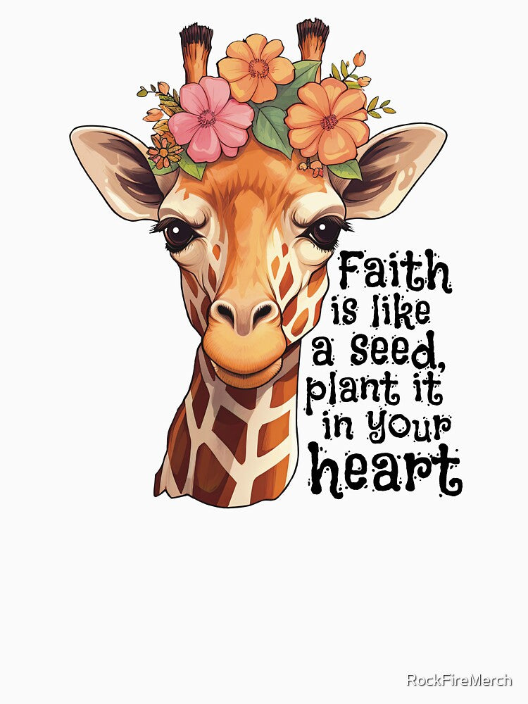 Faith Is Like A Seed Plant It In Your Heart Christian Belief by RockFireMerch