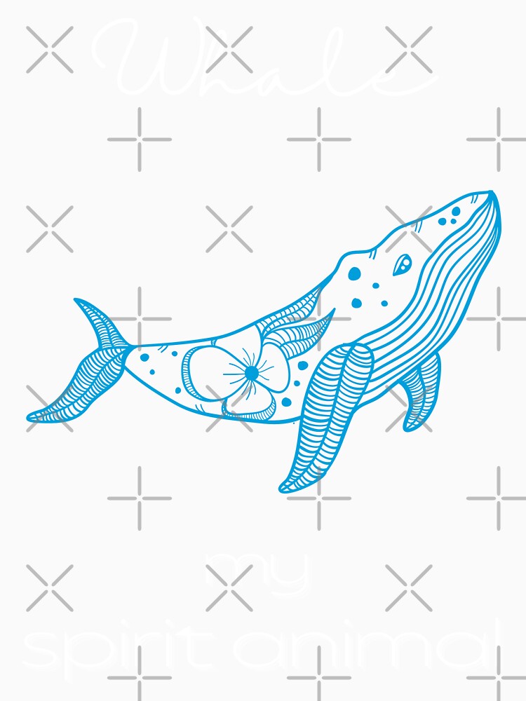 Whale totem spirit animal Floor Pillow by MagicWolfStar