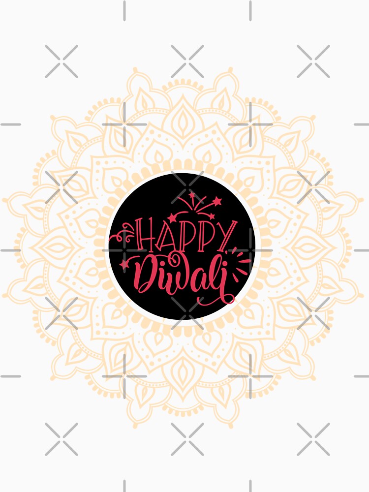 yoga Happy Diwali ver 9| Festival of Lights | Indian Deepavali Celebration with Diyas, Rangoli & Lord Ganesha | Hindu Festival Art & Gifts by mndesignworx