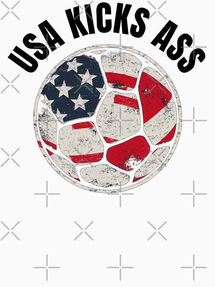Soccer Player America World Cup USA Ball American Flag 250th Anniversary by DogLover332