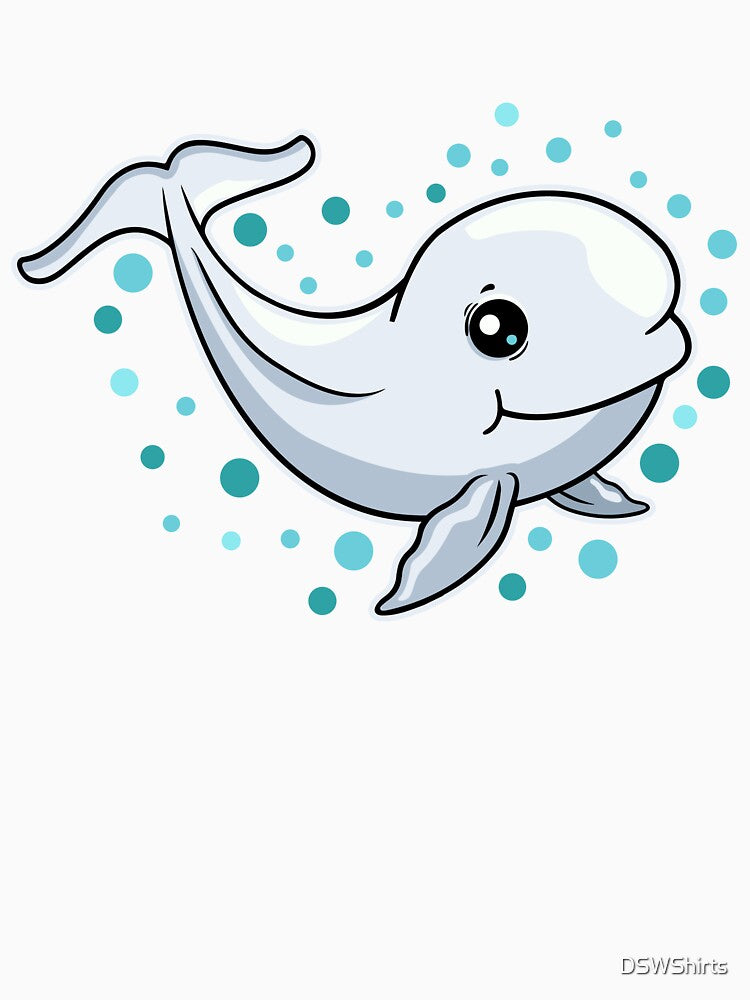 Cute Beluga Whale Gift Women Underwater Beluga Whale by DSWShirts