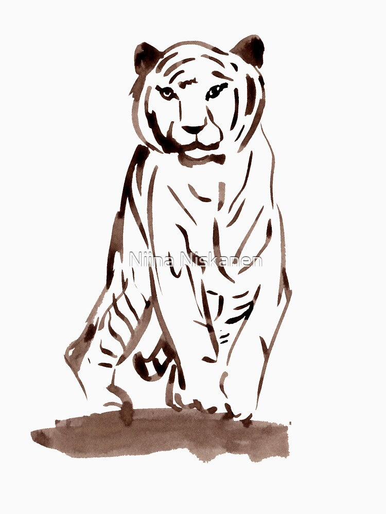 Approaching Tiger - Brown by Niina  Niskanen