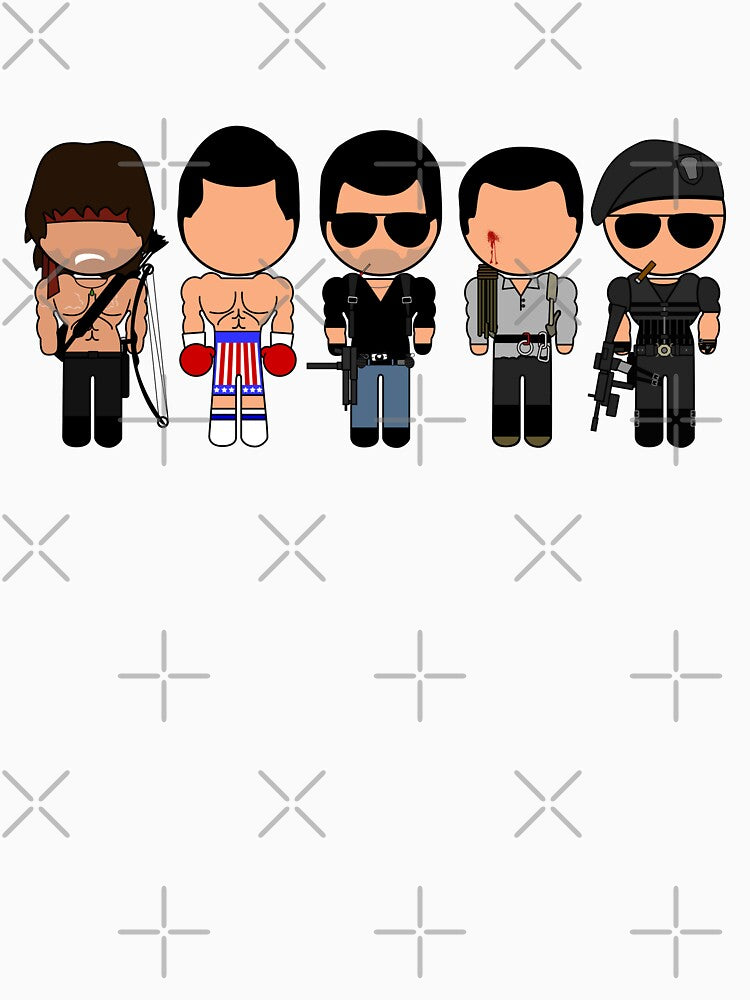 Stallone Through the Ages - "Vector-Eds" by TwistedKoala