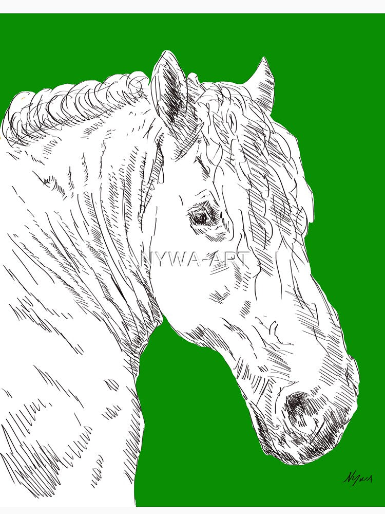 Horse green by NYWA-ART