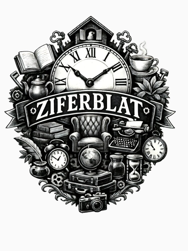 Ziferblat Vintage Clock Library Aesthetic by CatLovers Studio