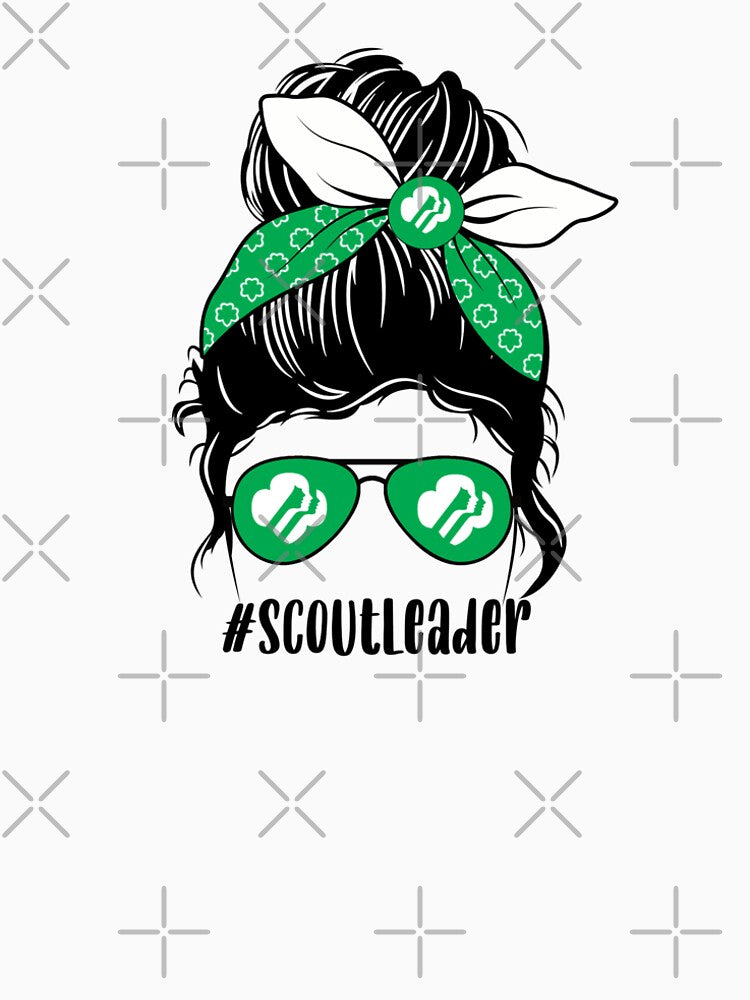 Girl Scout Leader Messy Bun by ItsaMomThingLLC