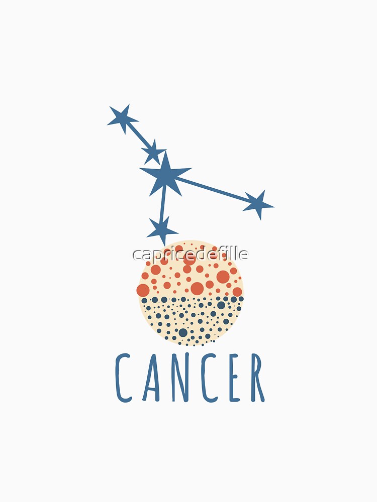 Minimalist Cancer Zodiac Constellation Art by capricedefille