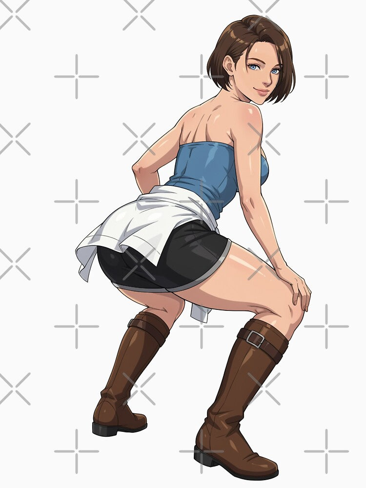 jill valentine resident evil 3 anime 3 by andresdrawing