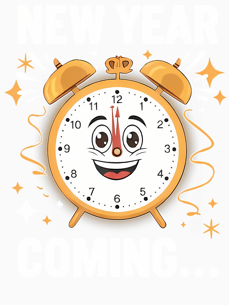 Funny Alarm Clock New Years Eve Humorous New Year Coming by RosaliaAmber