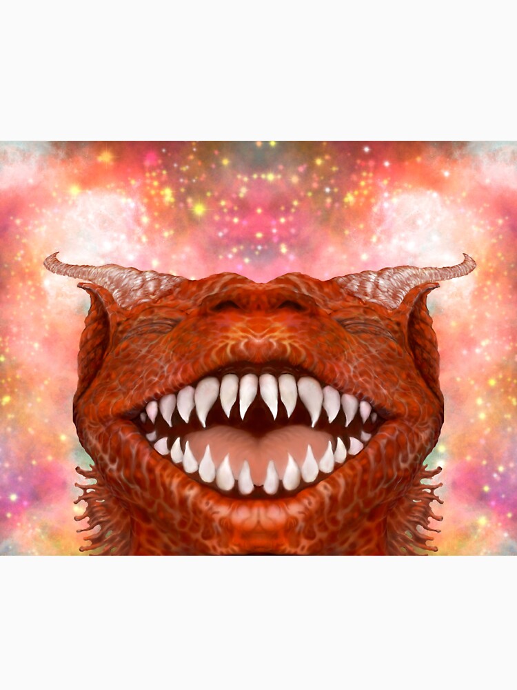 Red Laughing Horned Dragon by sodsworld