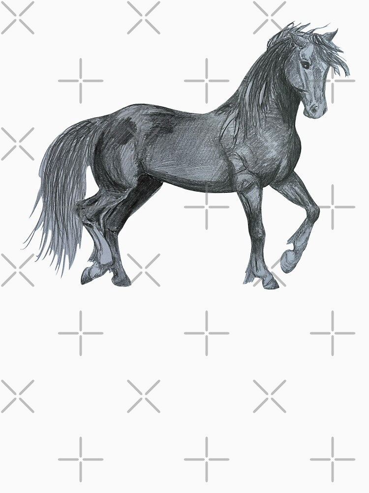 Horse Pencil Sketch by Lady-Lilac