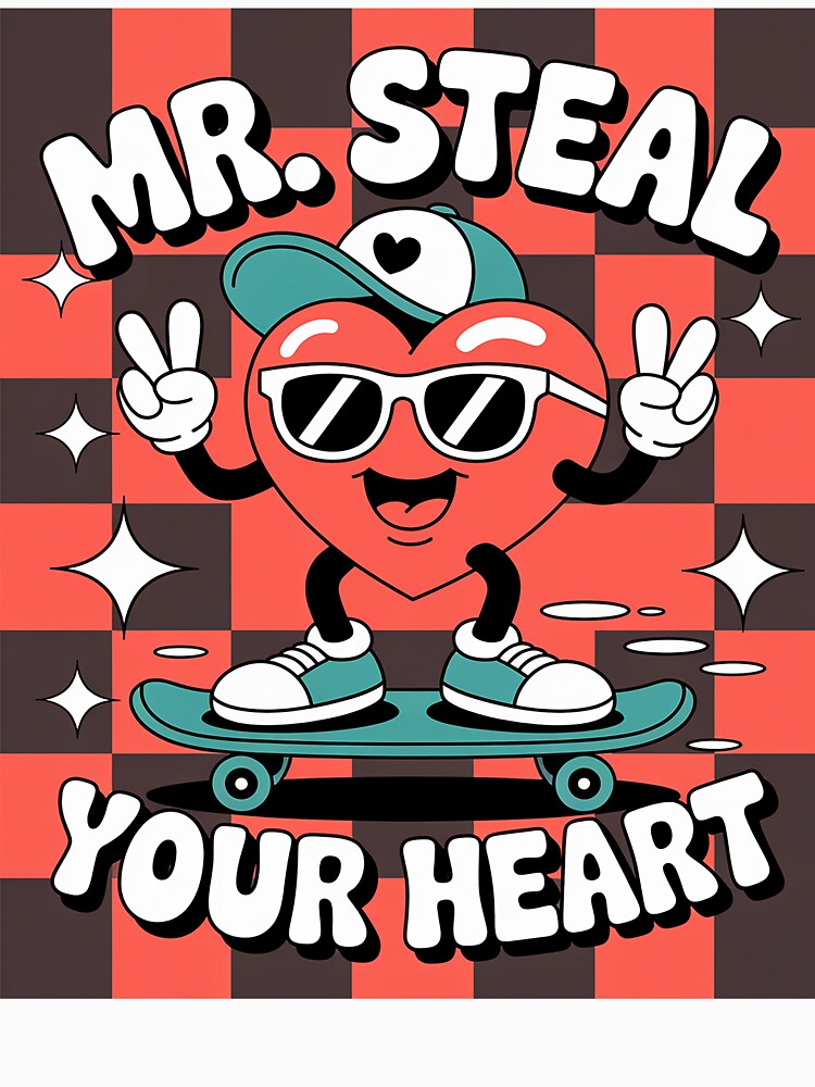Mr Steal Your Heart for Boys Toddlers Valentine's Day Kids by fferomananul