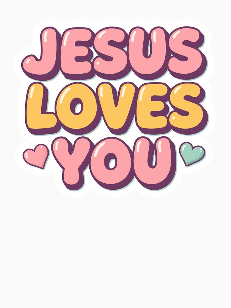 Jesus Loves You – Vintage Retro Flower Power Faith by Illustrated Faith