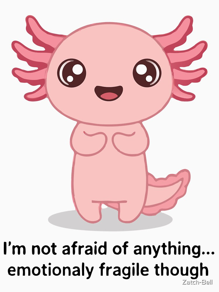 Emotionally Fragile Pink Axolotl by Zatch-Bell