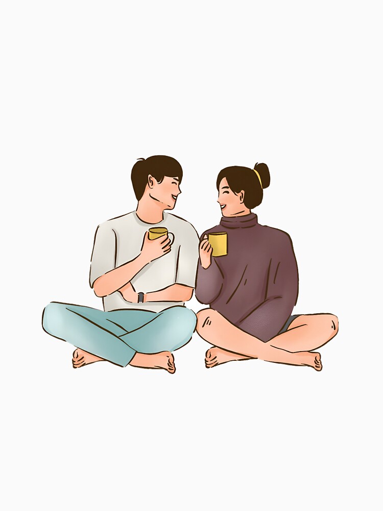 Cute couple having coffee - Lovely couple by ANRiel