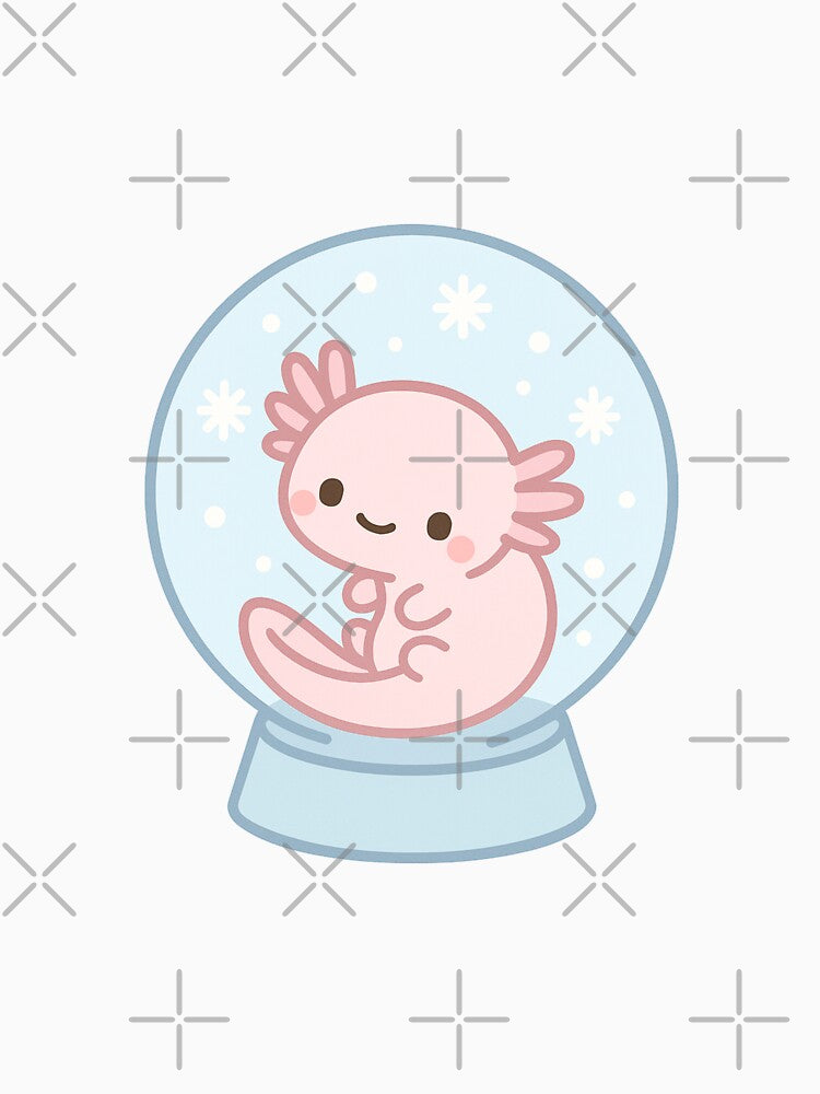 Snow Globe Axolotl by Bjammer