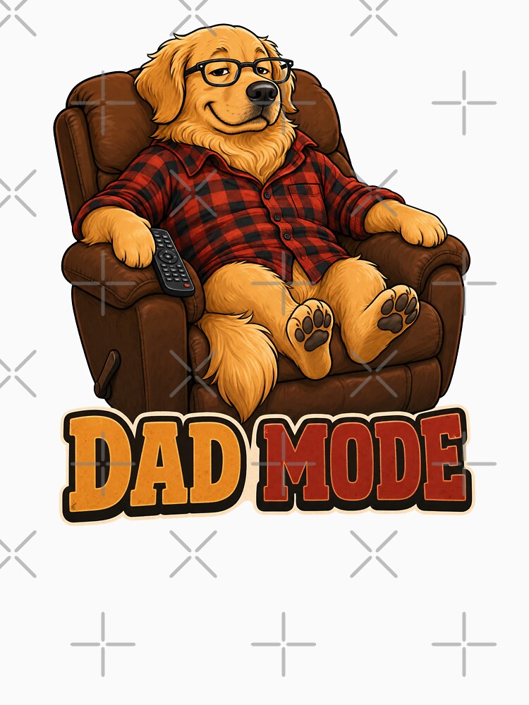 Golden Retriever Dad Mode by zoughlal