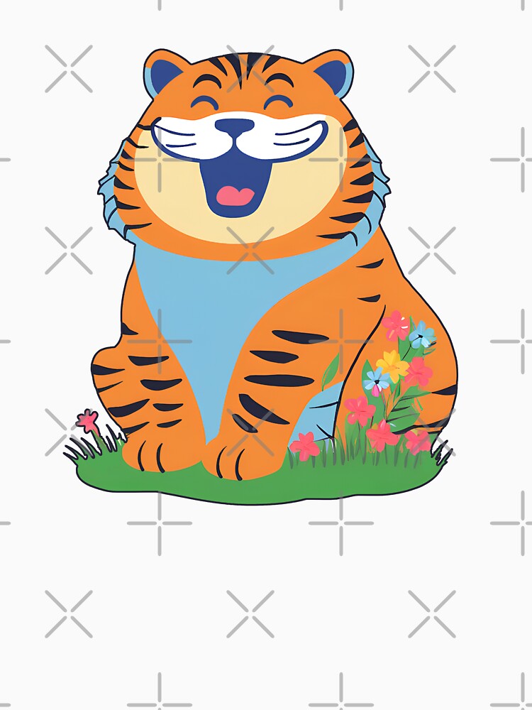 Happy and Cute Tiger by SherabArts