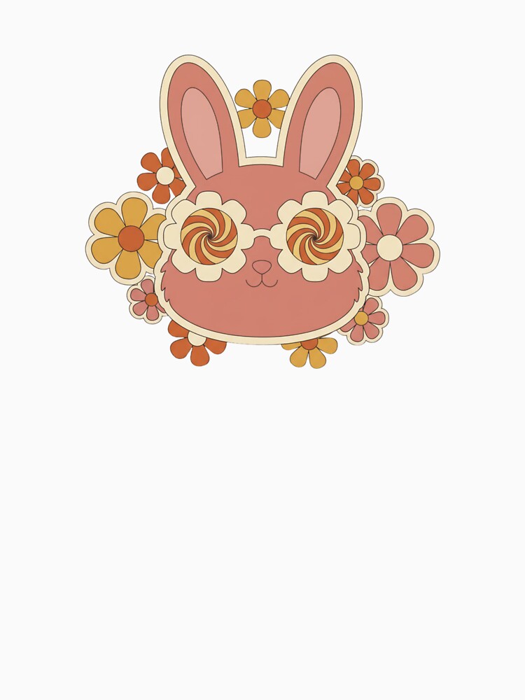 Stay Groovy Bunny - Retro 70s Easter Hippie by LaurannaDesign