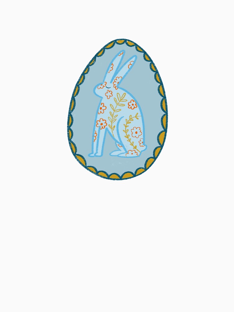 Easter rabbit with line plants and flowers by Krymkuch
