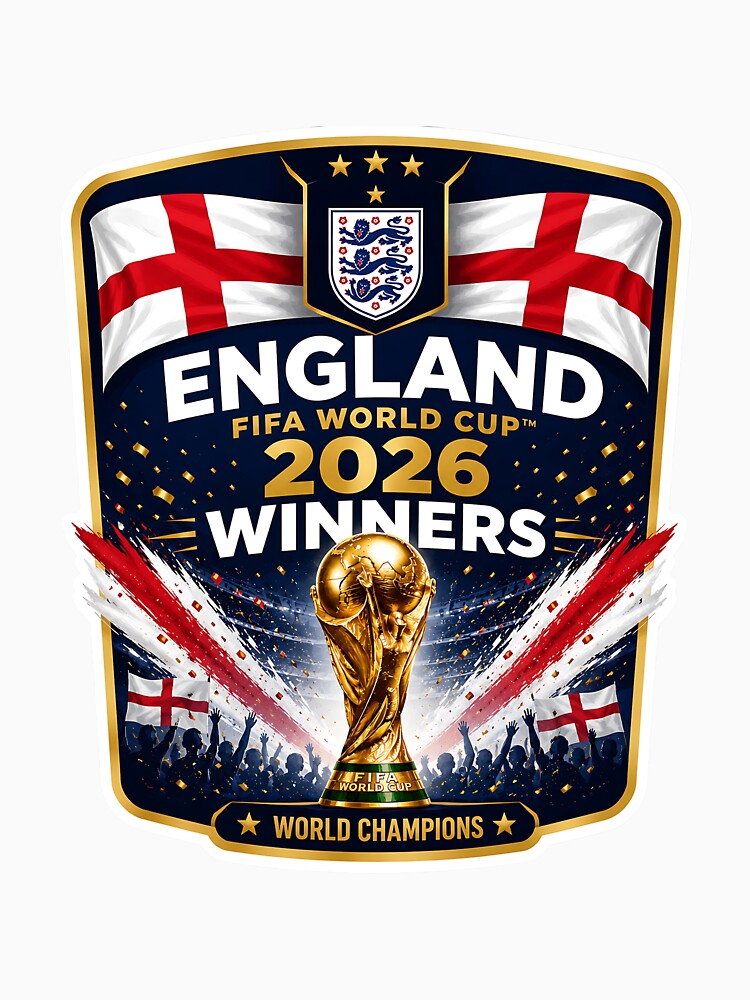 ENGLAND WORLD CUP WINNERS 2026 by FullBoatDesign