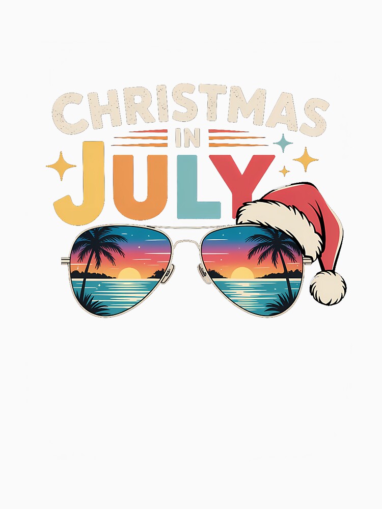 Christmas in July Sunglasses Santa Beach Summer Summer Xmas by SapfireStuArt