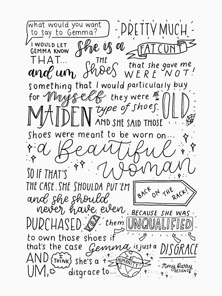 TIFFANY POLLARD “pretty much I would let Gemma know” print by InkandHoney