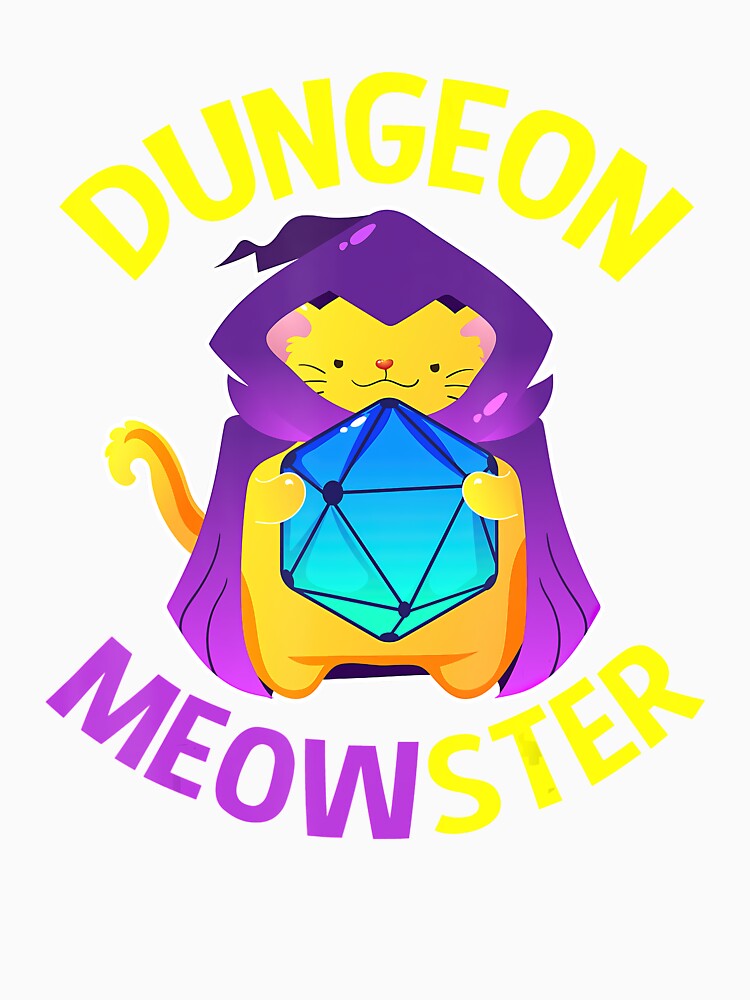 Dungeon T shirt Dragons and Cats Gifts for Men Women Kids by PhuongTran909