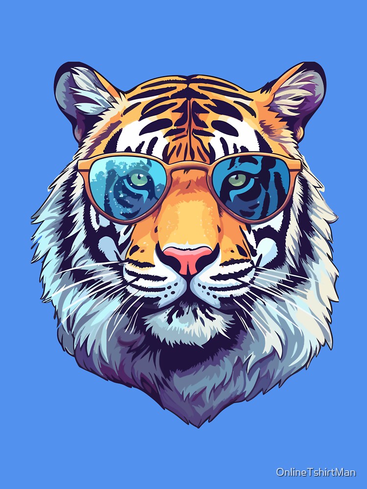 TIGER GRAPHIC FUTURE'S SO BRIGHT TIGER DESIGN by OnlineTshirtMan