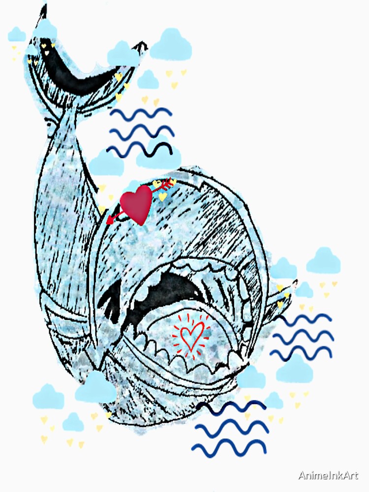 Happy Whale by AnimeInkArt