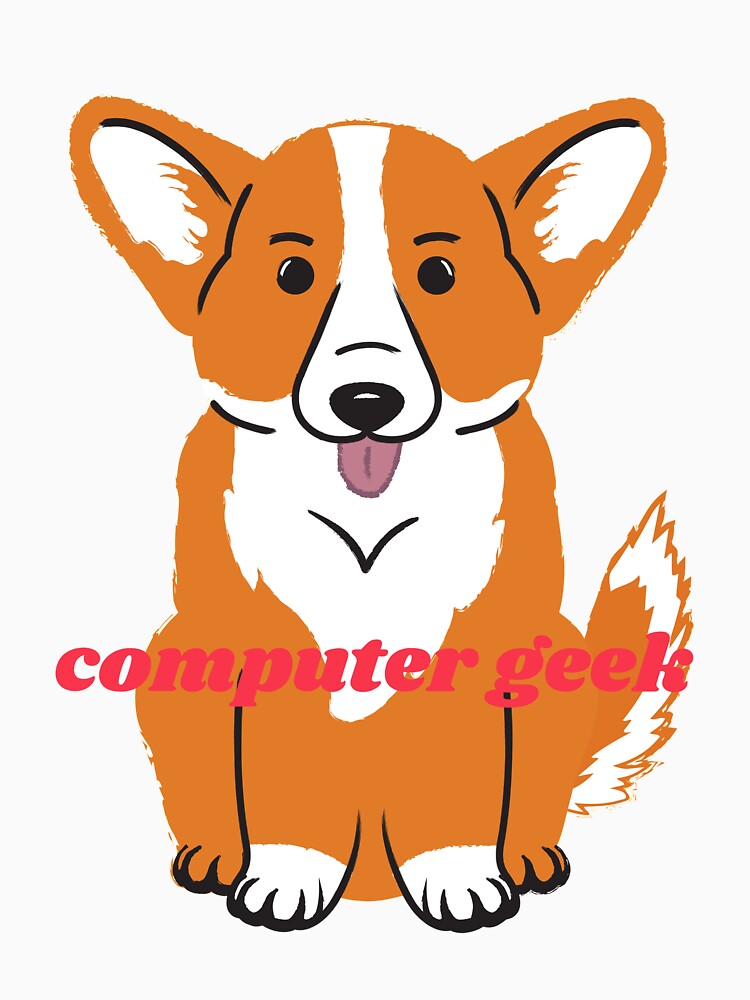 TV Geek Dog Cute Geek Computer  Dog  Luv You by johnrk