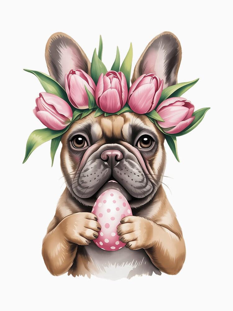Bunny French Bulldog Dog Happy Easter Day Lover Egg Hunt by TrinaEspinoza