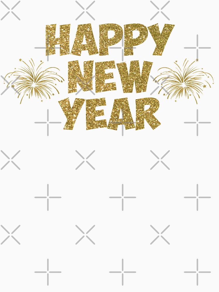 gold happy new year fireworks by Gossip Rag