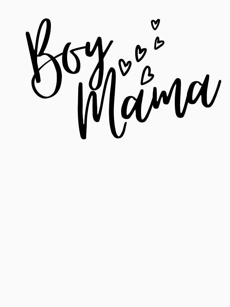 Boy Mama Boy Mom Hearts by LittleLorenShop