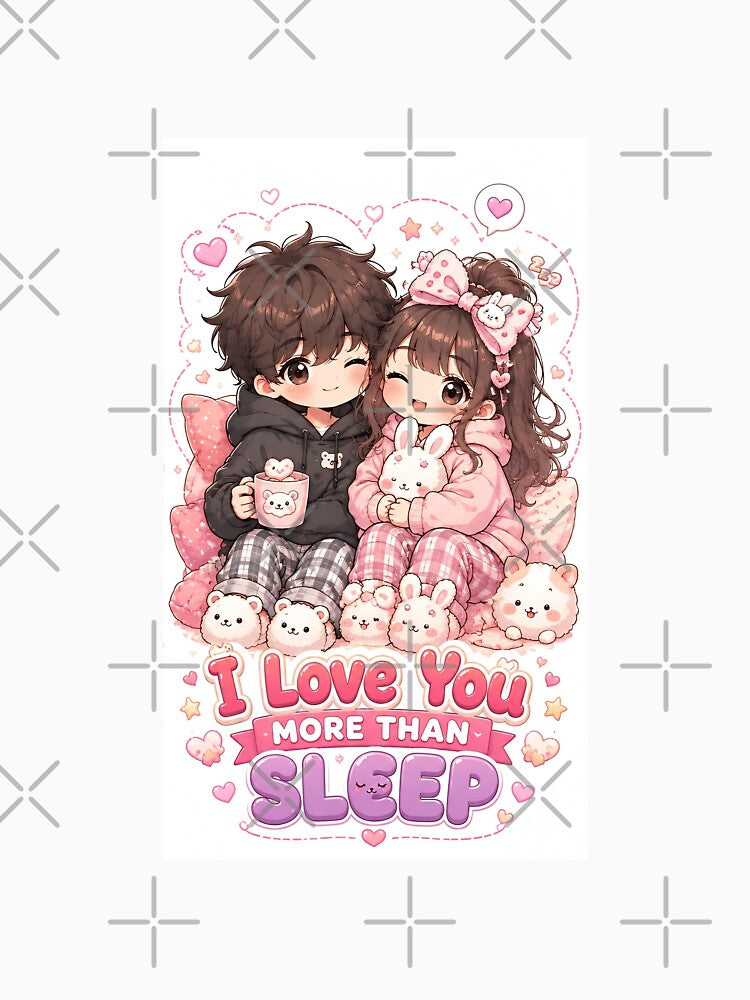 Kawaii Couple Love Quote Design by Amr Siam