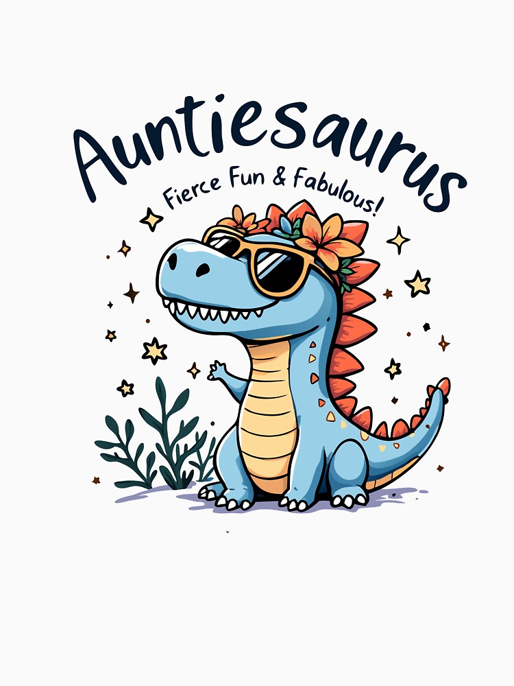 Auntiesaurus Fierce, Fun & Fabulous by NewArtWave