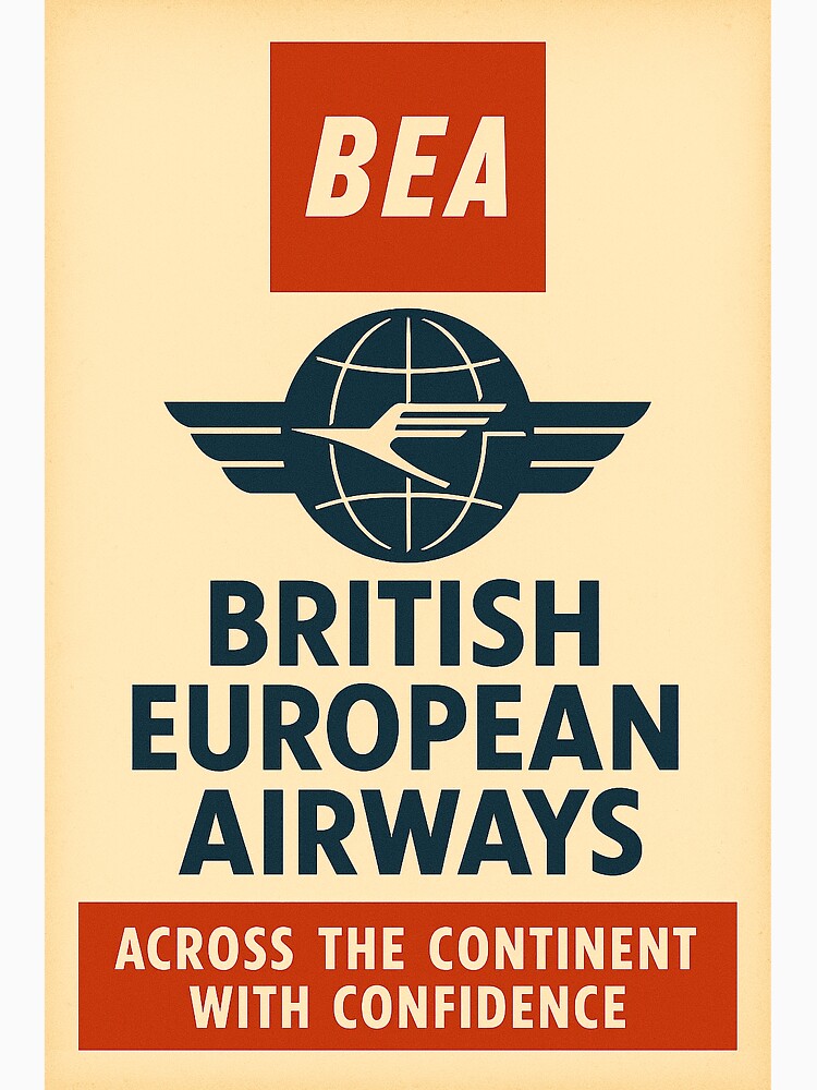 British European Airways Across the Continent with Confidence by Skyframe Aviation