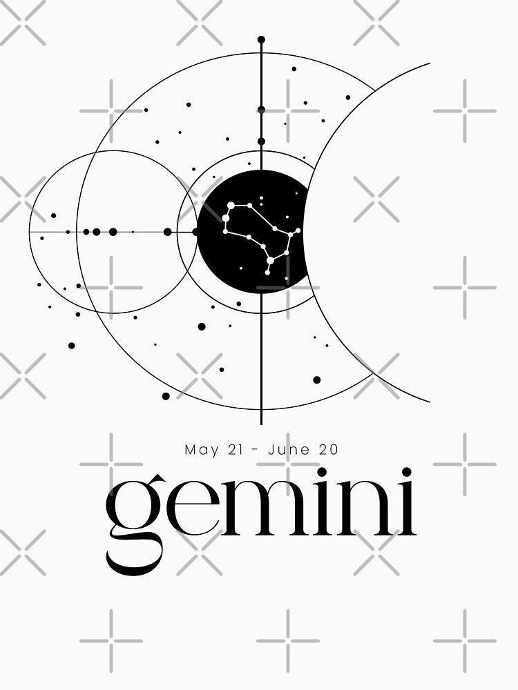 Aesthetic Gemini Star Constellation Zodiac Sign Astrology Horoscope by VermintStudio