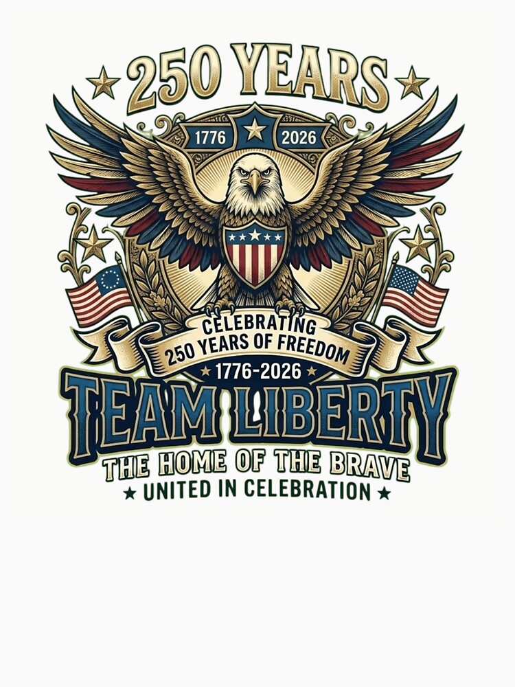 USA 250 Years of Freedom 1776-2026 Team Liberty Eagle Emblem by FarDesign