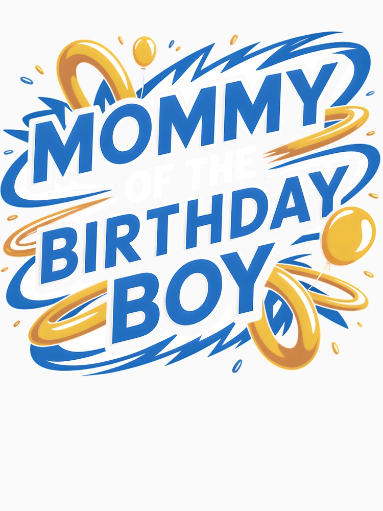 Dad And Mom Mommy Of The Birthday Boy Family Party Blue by clothesy7