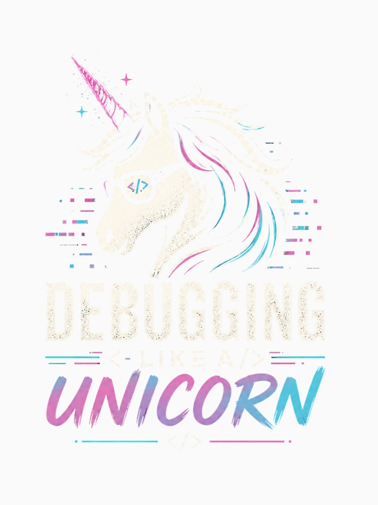 Debugging Like a Unicorn – Developer Humor Color by CtrlAltLaugh
